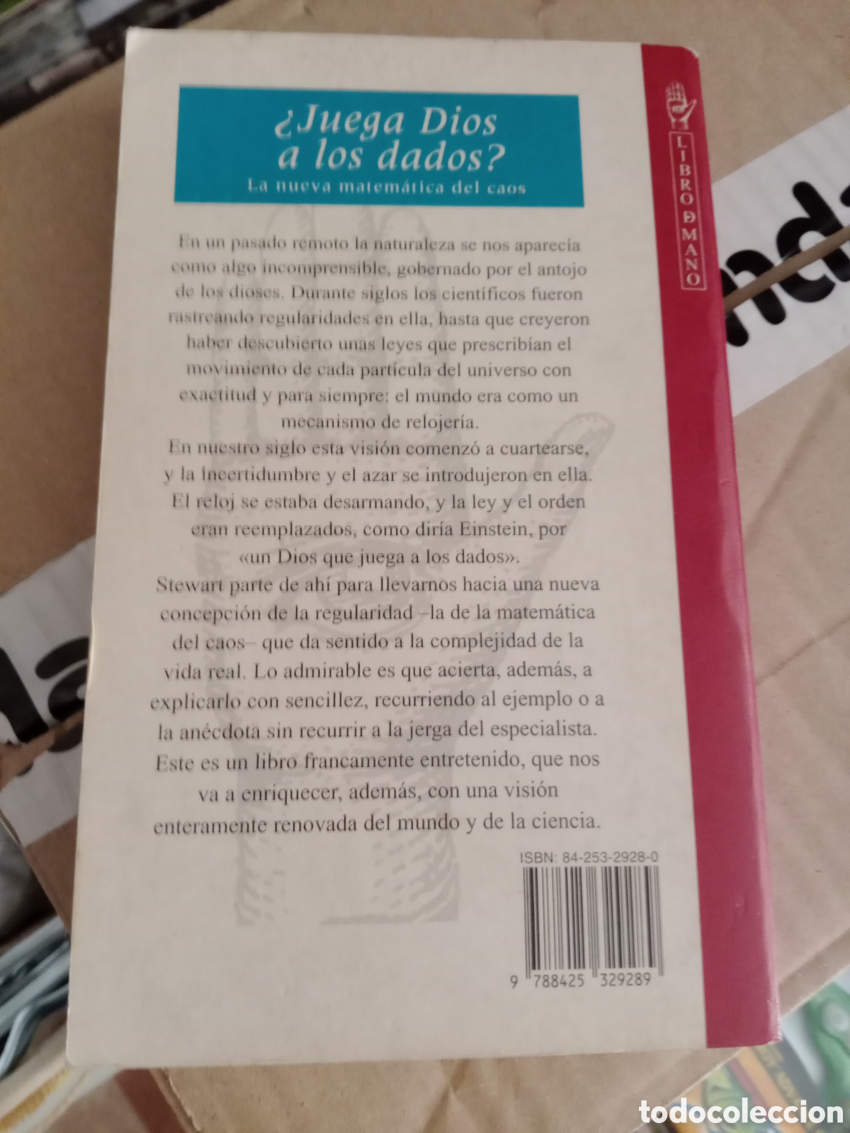 Libros de segunda mano: Juega Dios a los dados Ian Stewart - Foto 2