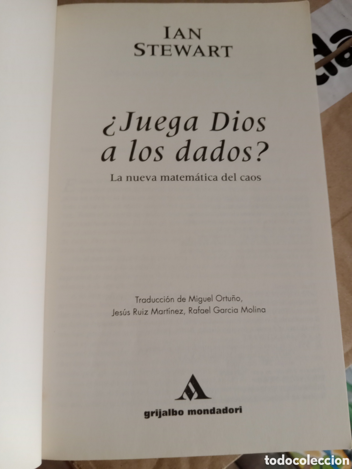 Libros de segunda mano: Juega Dios a los dados Ian Stewart - Foto 3