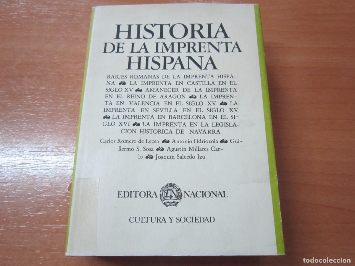 Libros de segunda mano: Historia de la imprenta Hispana, de C.R. de Lecea - Foto 1