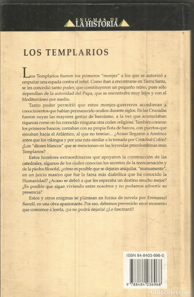 Libros de segunda mano: EMMANUEL BARCELO. LOS TEMPLARIOS. EDIMAT - Foto 2