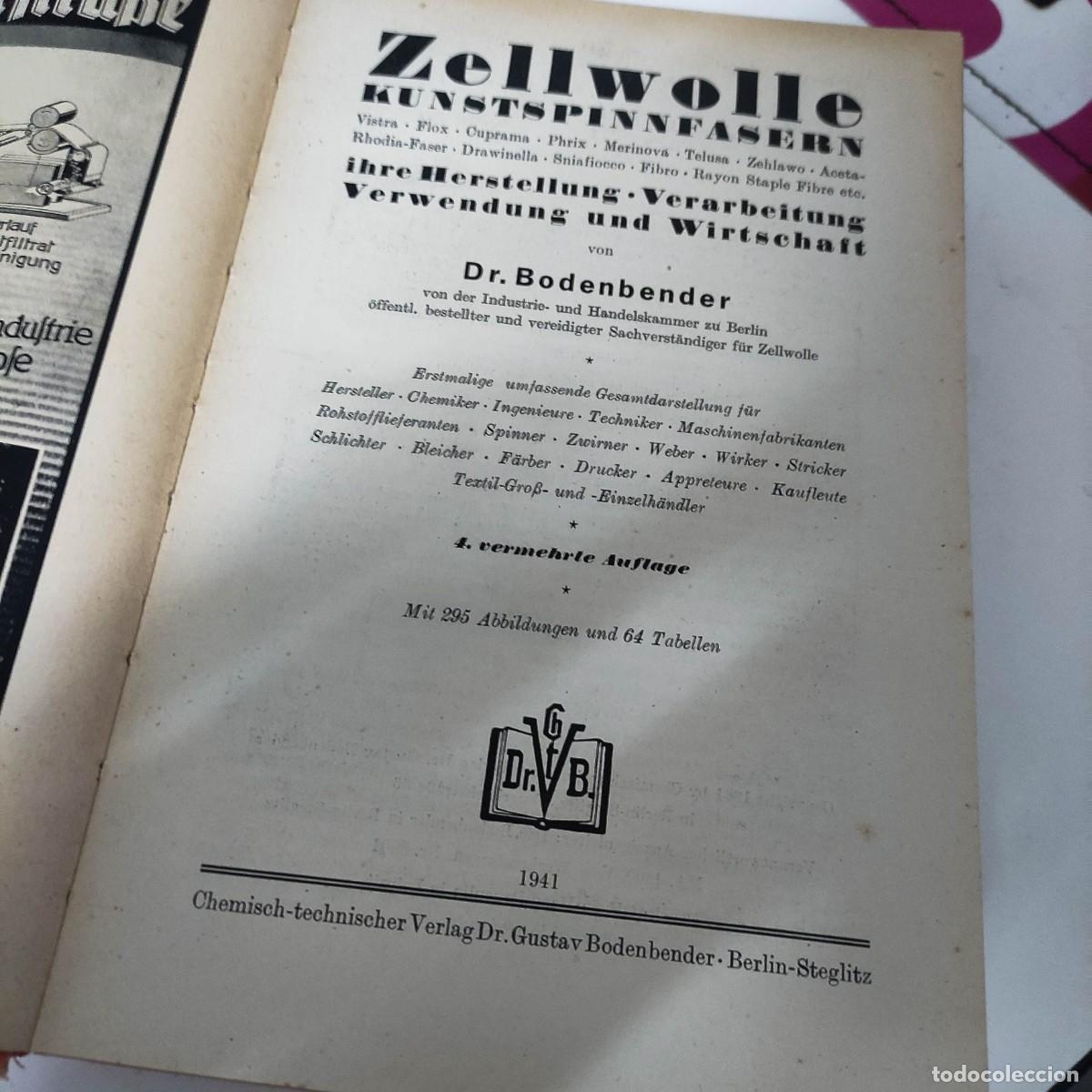 Libros de segunda mano: Zellwolle Kunstspinnfasern. - Foto 5