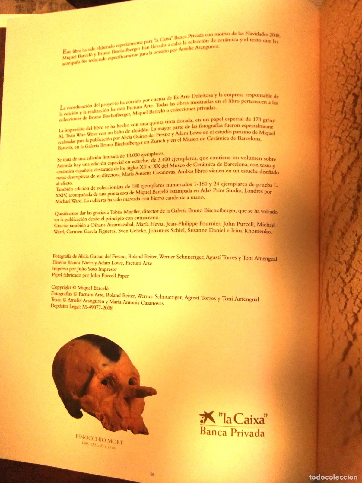Libros de segunda mano: MIQUEL BARCEL&Oacute;, CONJETURAS SOBRE VASIJAS 2008 - Foto 9