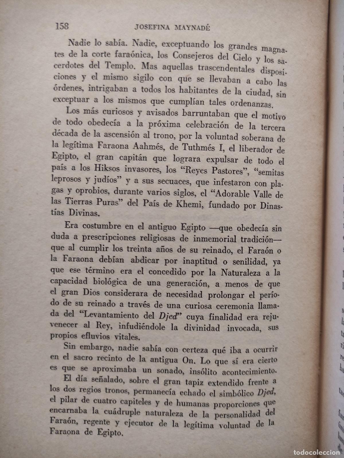 Libros de segunda mano: FARAONAS Y SACERDOTISAS - JOSEFINA MAYNADE - Foto 2