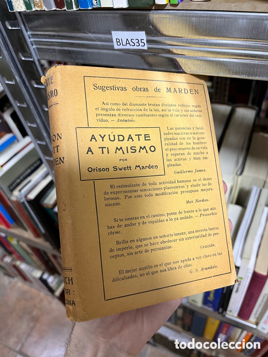 Libros de segunda mano: Blas35 ORISON SWETT MARDEN. AY&Uacute;DATE A TI MISMO