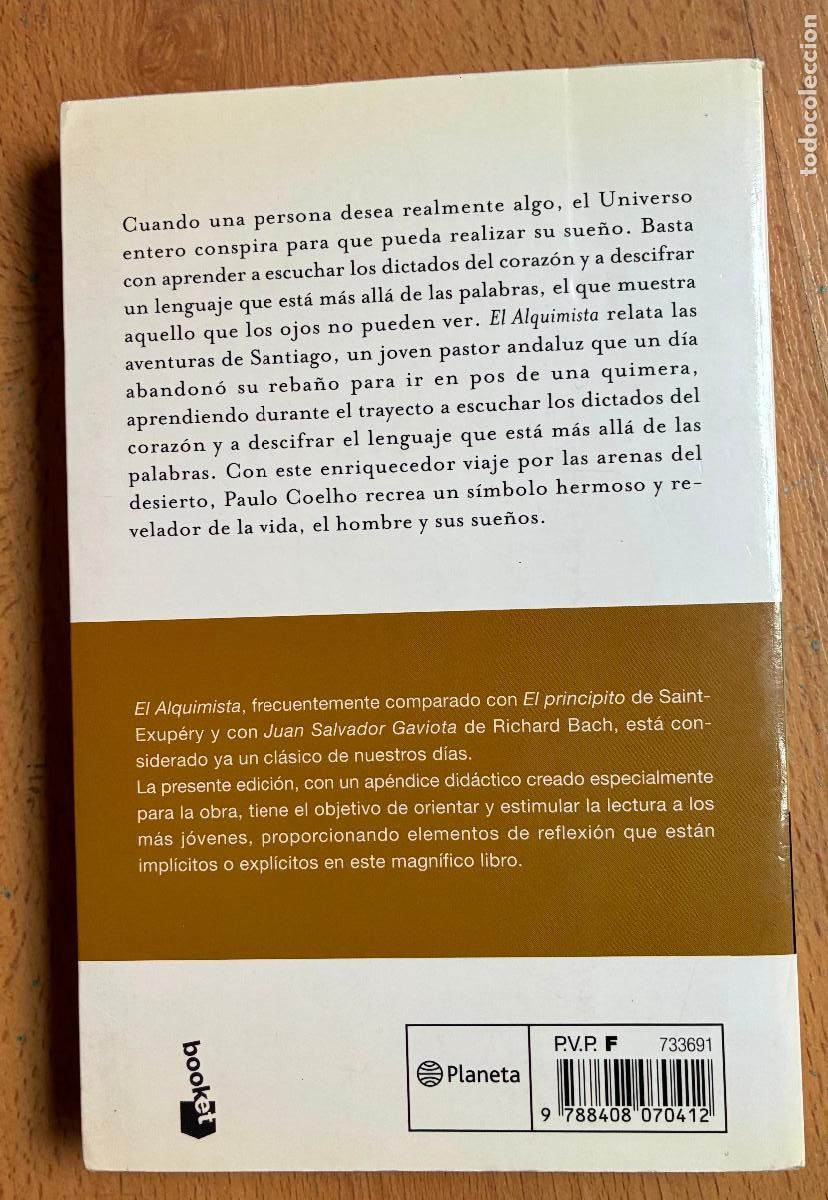 Libros de segunda mano: EL ALQUIMISTA, Paulo Coelho, Booket - Foto 2