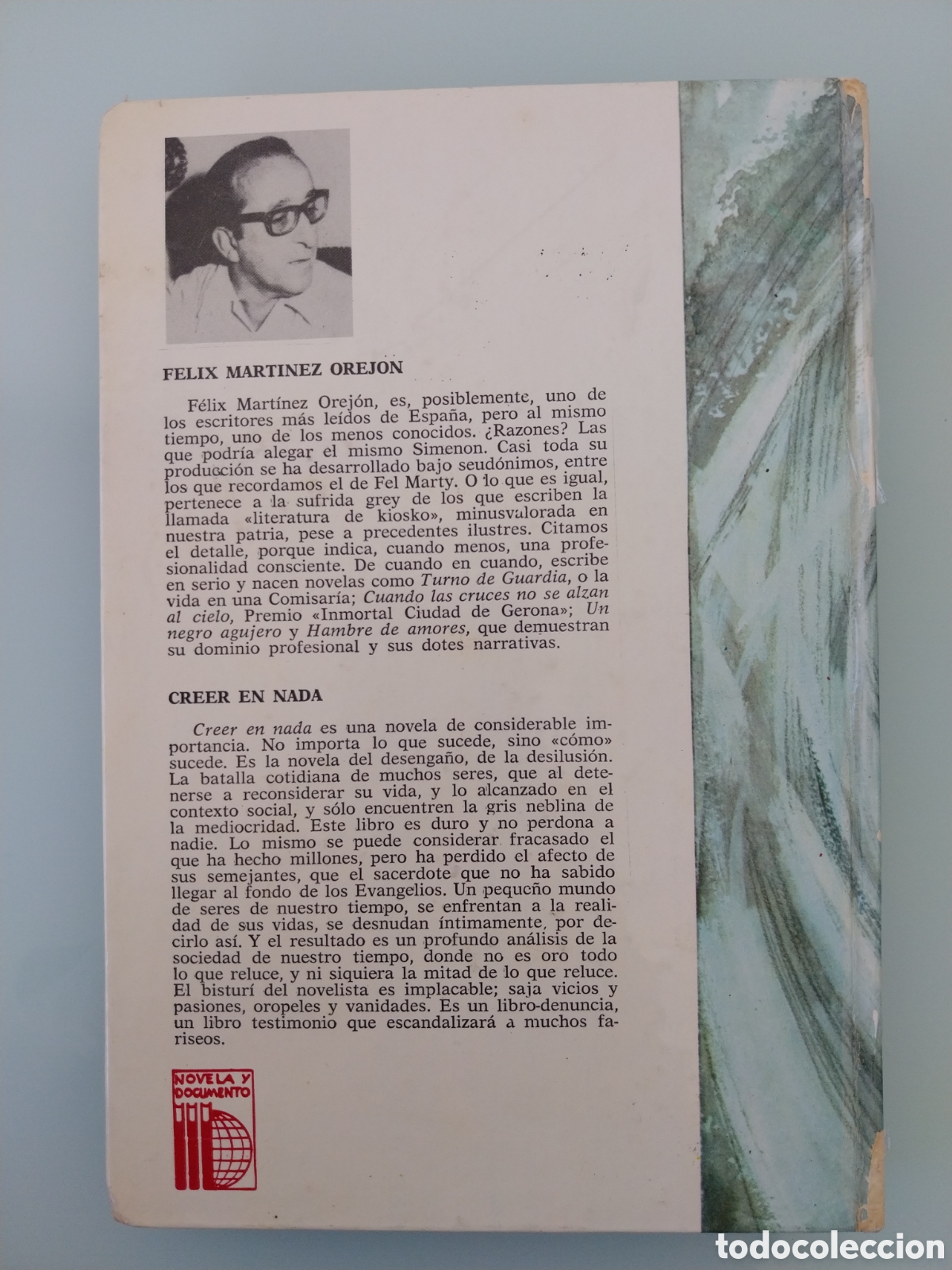 Libros de segunda mano: CREER EN NADA DE FELIX MARTINEZ OREJON, EDICIONES MARTE - Foto 2