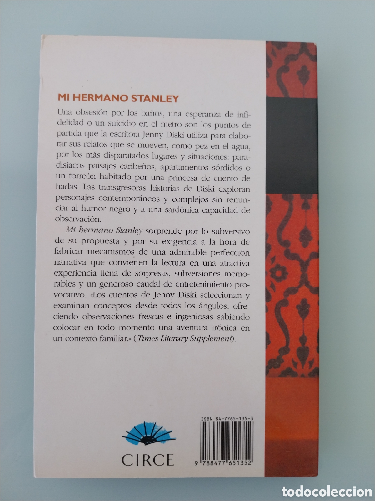 Libros de segunda mano: MI HERMANO STANLEY DE JENNY DISKI, EDITORIAL CIRCE - Foto 2