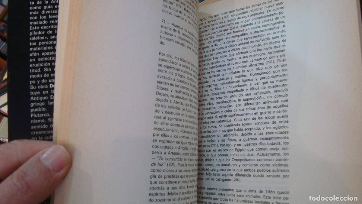 Libros de segunda mano: PLUTARCO. LOS MISTERIOS DE ISIS Y OSIRIS. GLOSA. - Foto 4