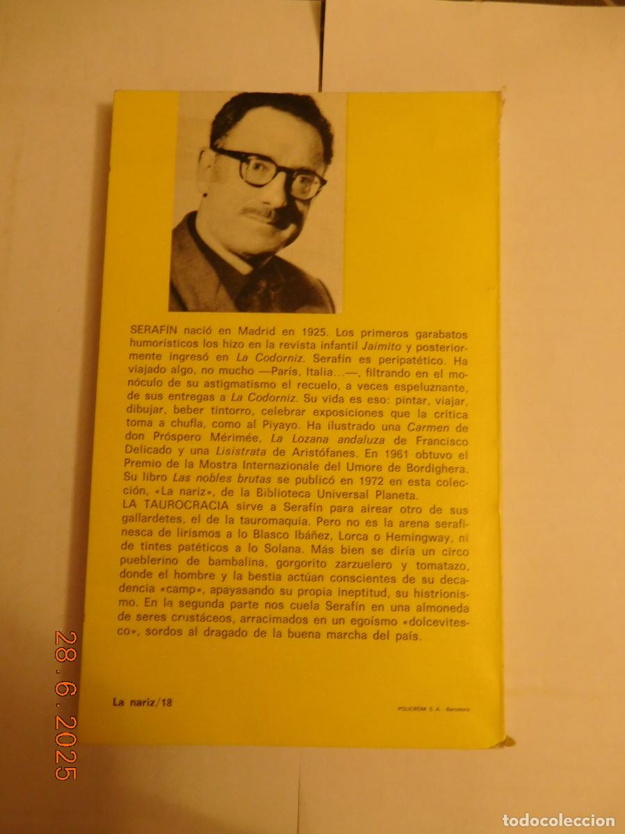 Libros de segunda mano: Serafin:la taurocracia - Foto 2