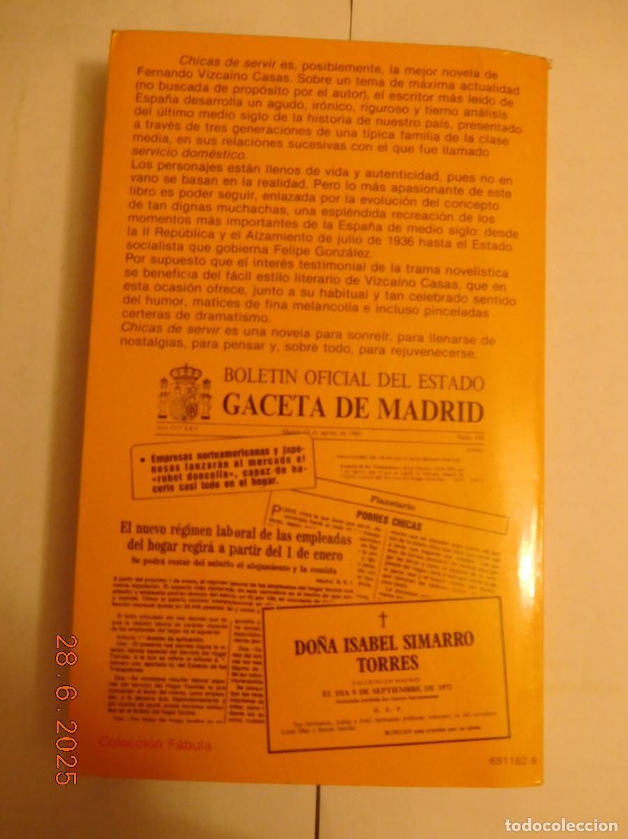 Libros de segunda mano: Fernando Vizcaino Casas:Chicas de Servir - Foto 2