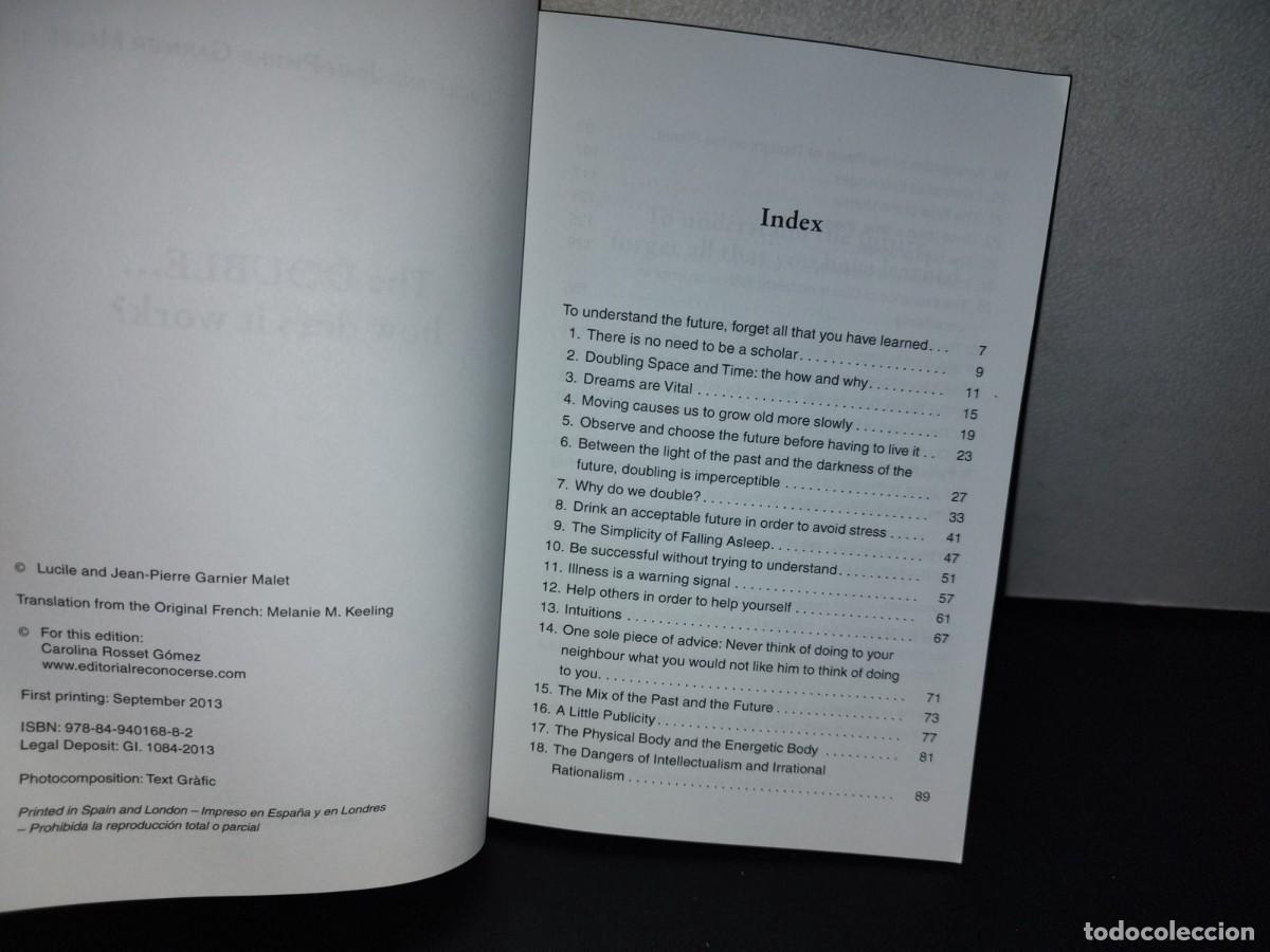 Libros de segunda mano: 153- THE DOUBLE... HOW DOES IT WORK? - LUCILE AND JEAN-PIERRE GARNIER MALET. FIRST PRINTING 2013 - Foto 5