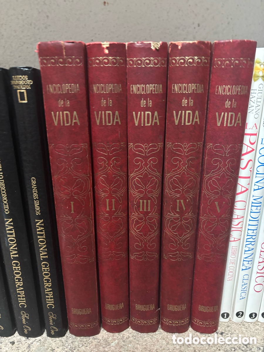 Libros de segunda mano: Enciclopedia Vida (5 tomos) - Foto 1
