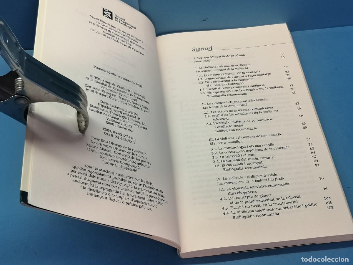 Libros de segunda mano: La viol&eacute;ncia en la mirada. Lan&aacute;lisi de la viol&eacute;ncia a la televisio.- VV.AA - Foto 3