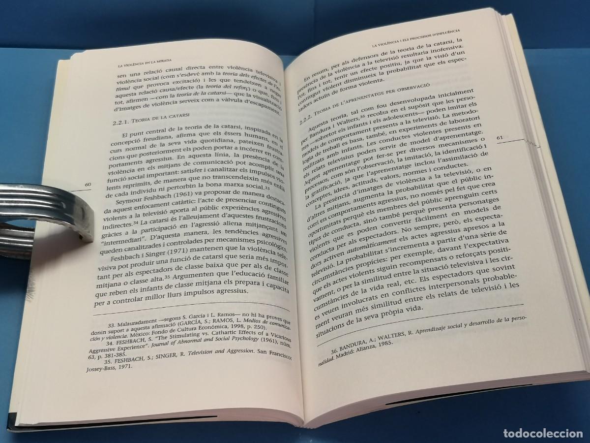 Libros de segunda mano: La viol&eacute;ncia en la mirada. Lan&aacute;lisi de la viol&eacute;ncia a la televisio.- VV.AA - Foto 5