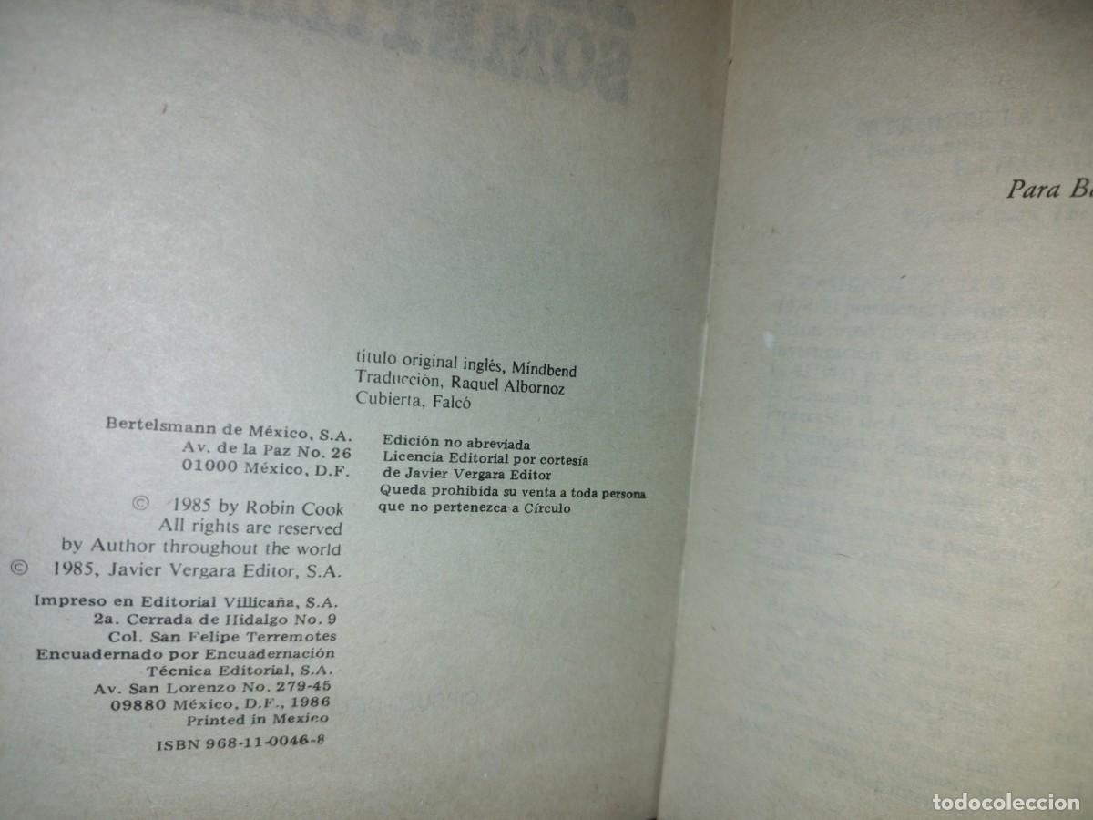Libros de segunda mano: 153- MENTES SOMETIDAS - ROBIN COOK - C&Iacute;RCULO DE LECTORES, 1985 - Foto 7