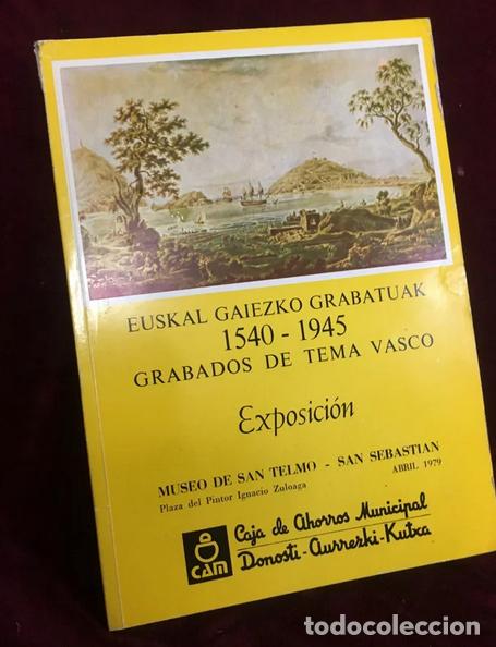 Libros de segunda mano: Grabados de tema vasco (cat&aacute;logo 1979) - Foto 1