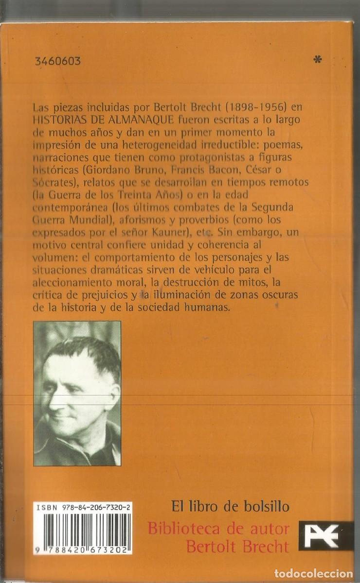 Libros de segunda mano: BERTOLD BRECHT. HISTORIAS DE ALMANAQUE. ALIANZA - Foto 2