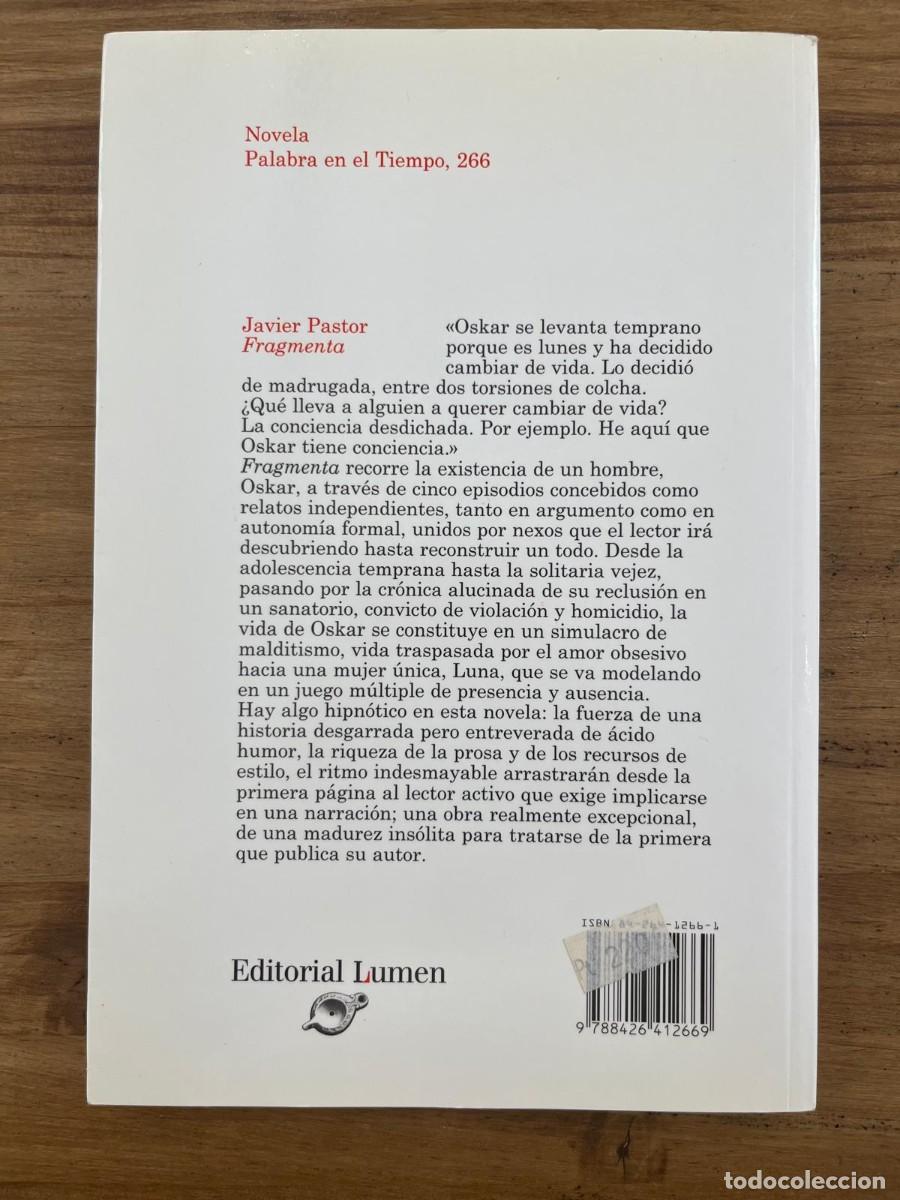 Libros de segunda mano: Fragmenta (Javier Pastor) - Foto 2