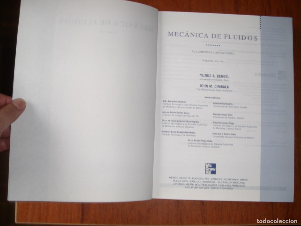 Libros de segunda mano: MECANICA DE FLUIDOS MC GRAW HILL - Foto 2