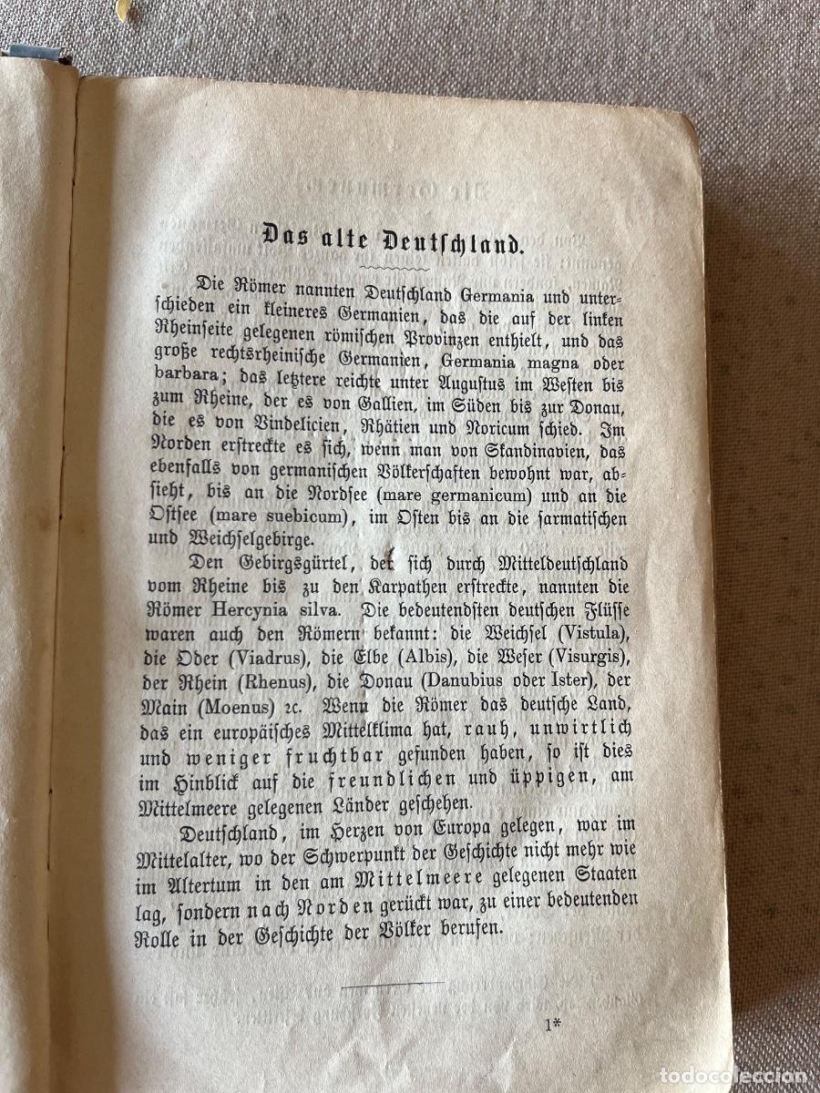 Libros de segunda mano: Libro escolar de Historia en alem&aacute;n del siglo XIX - Foto 3