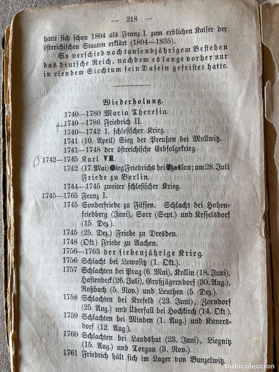 Libros de segunda mano: Libro escolar de Historia en alem&aacute;n del siglo XIX - Foto 6