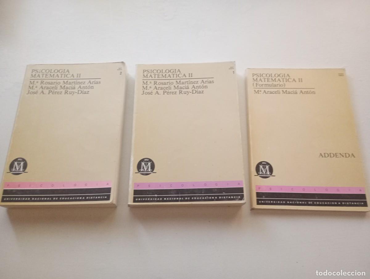 Libros de segunda mano: Psicolog&iacute;a matem&aacute;tica II. 3 libros Uned - Foto 1