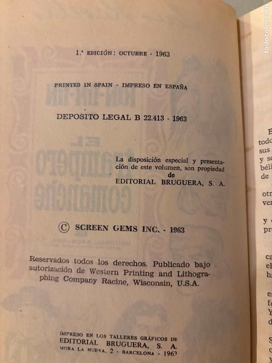 Libros de segunda mano: Rin-Tin-Tin. El trampero comanche. 1963 - Foto 4