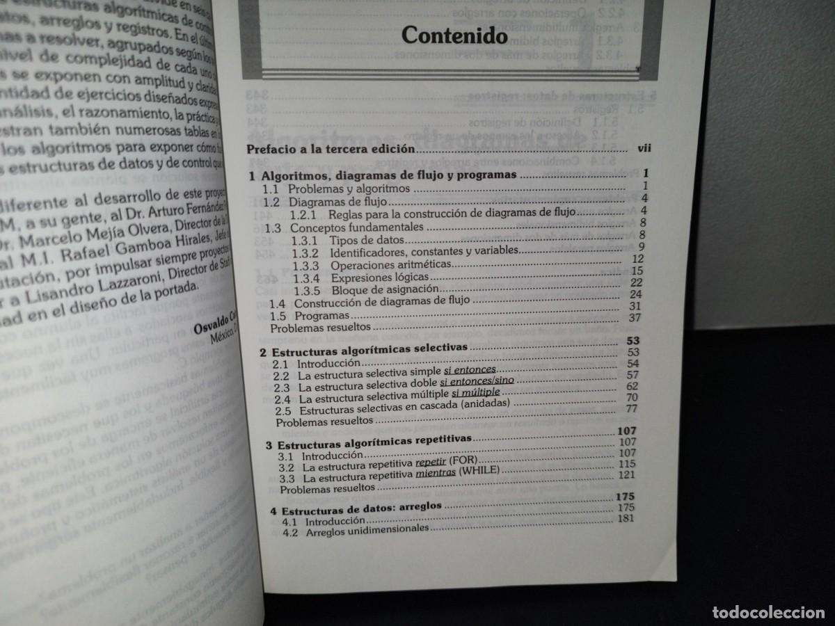 Libros de segunda mano: 155- METODOLOG&Iacute;A DE LA PROGRAMACI&Oacute;N. ALGORITMOS, DIAGRAMAS DE FLUJO Y PROGRAMAS - ALFAOMEGA - Foto 12