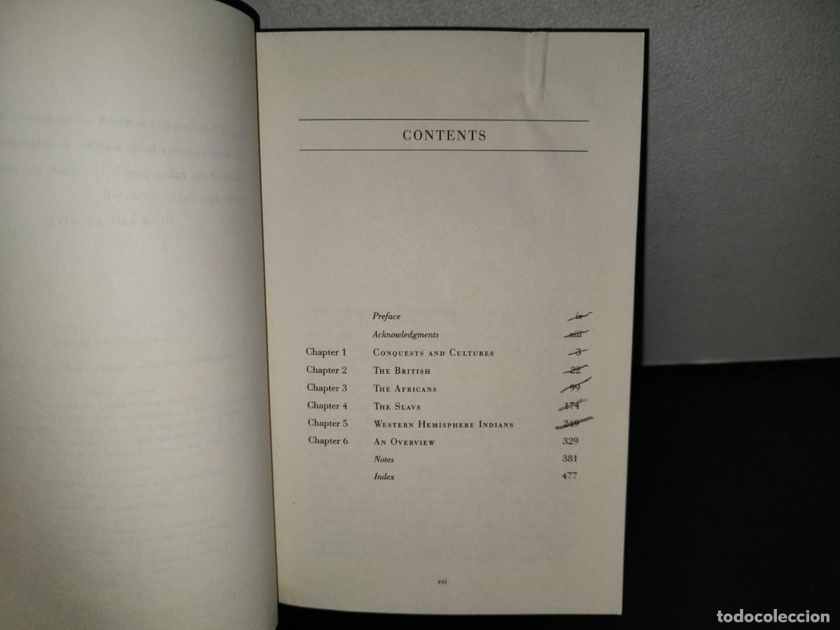 Libros de segunda mano: 155- CONQUESTS AND CULTURES - THOMAS SOWELL - BASIC BOOKS, FIRST EDITION 1998 - Foto 6