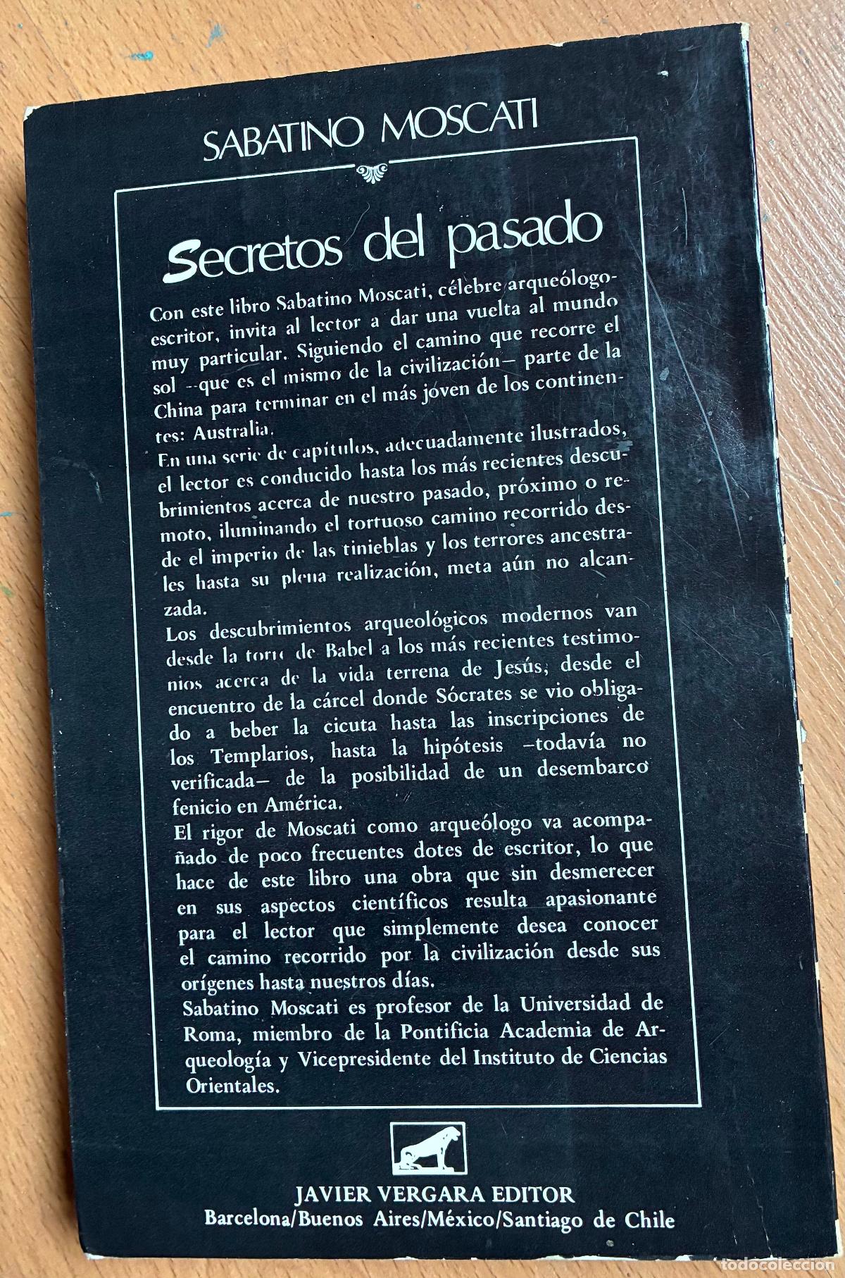 Libros de segunda mano: SECRETOS DEL PASADO, Sabatino Moscati - Foto 3