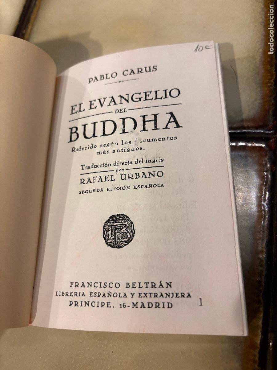 Libros de segunda mano: El evangelio de Buddha. Carus. Edici&oacute;n facs&iacute;mil - Foto 3