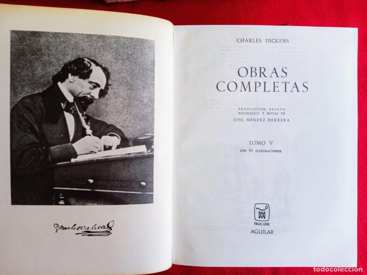 Libros de segunda mano: 6 Libros antiguos Charles Dickens Aguilar - Foto 8
