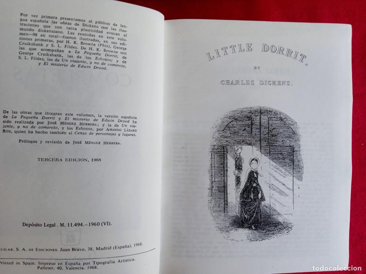 Libros de segunda mano: 6 Libros antiguos Charles Dickens Aguilar - Foto 10