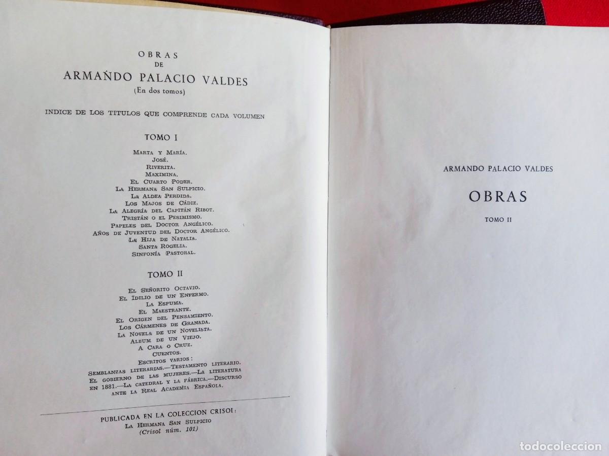 Libros de segunda mano: Libros antiguos A. Palacio Vald&eacute;s Tomos 1 y 2 Aguilar - Foto 4