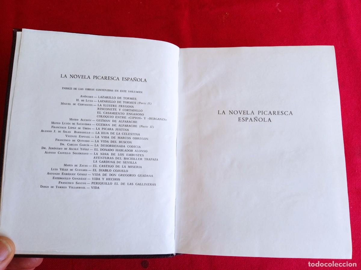 Libros de segunda mano: Libro antiguo La novela picaresca Espa&ntilde;ola Aguilar - Foto 2