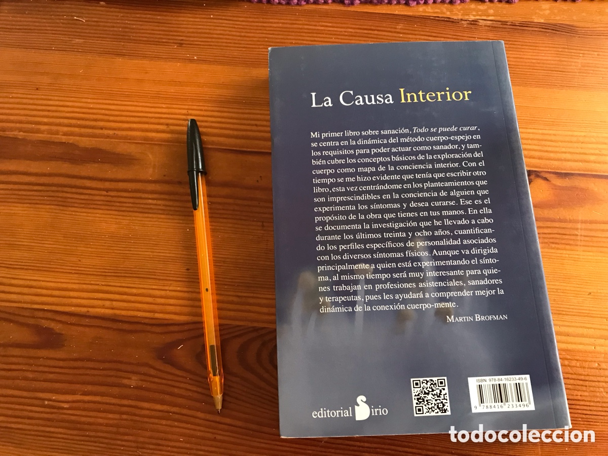 Libros de segunda mano: La causa interior. Martin Brofman. Sirio - Foto 3
