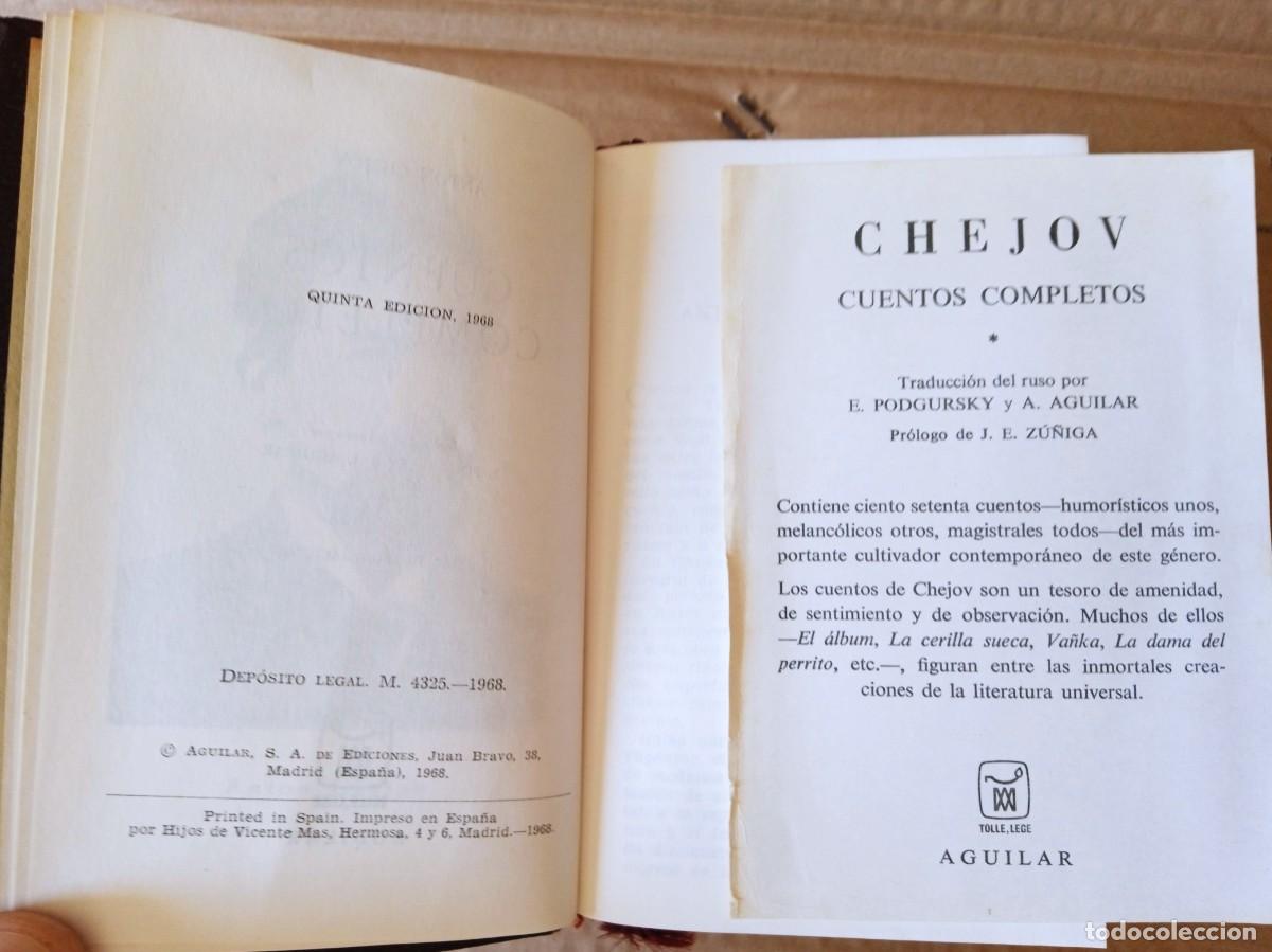 Libros de segunda mano: Colecci&oacute;n completa 4 libros Chejov JOYA Aguilar - Foto 3