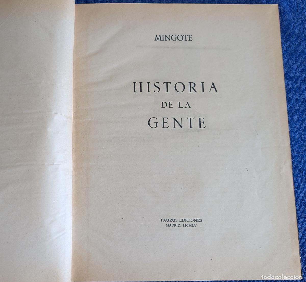 Libros de segunda mano: Historia de la gente - Mingote - Taurus Ediciones (1965) - Foto 3