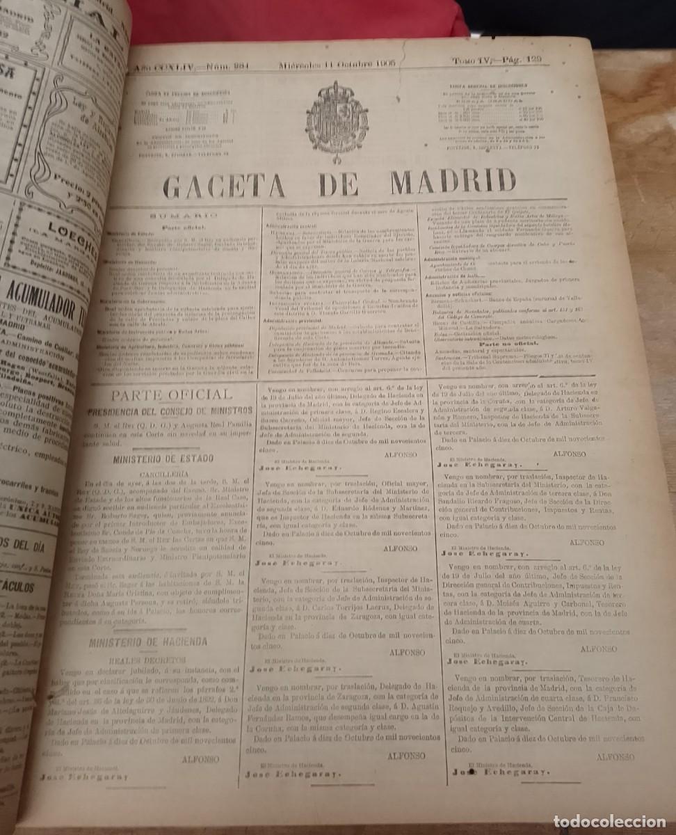 Libros de segunda mano: Gaceta de Madrid, 1905 - Foto 4