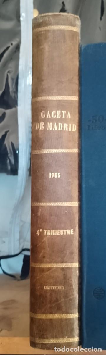 Libros de segunda mano: Gaceta de Madrid, 1905 - Foto 6