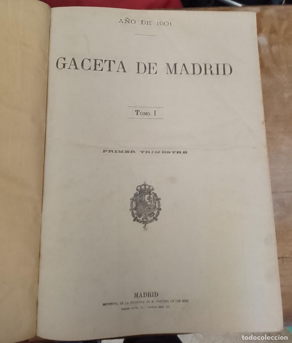 Libros de segunda mano: Gaceta de Madrid, 1901 - Foto 2