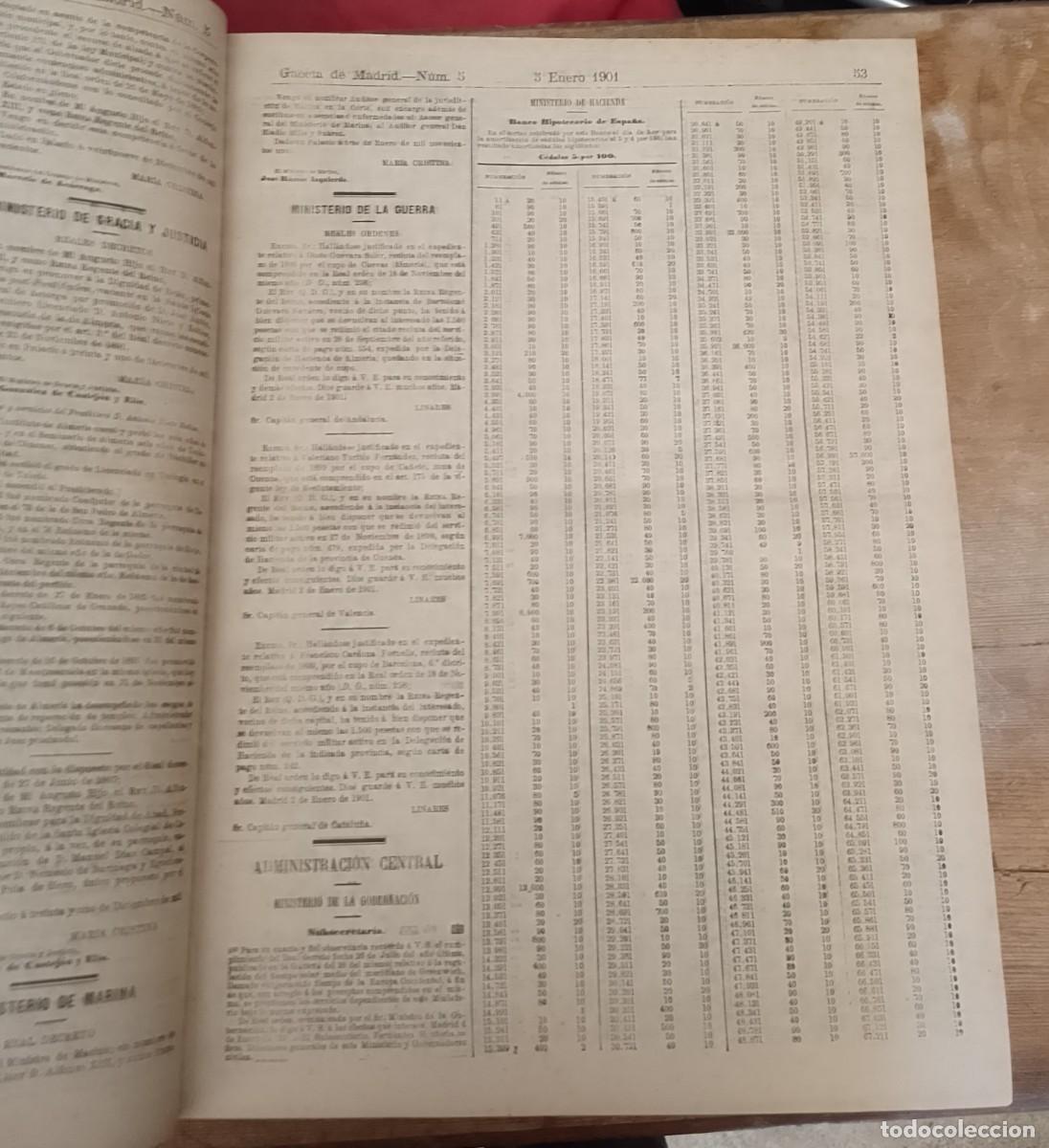 Libros de segunda mano: Gaceta de Madrid, 1901 - Foto 3
