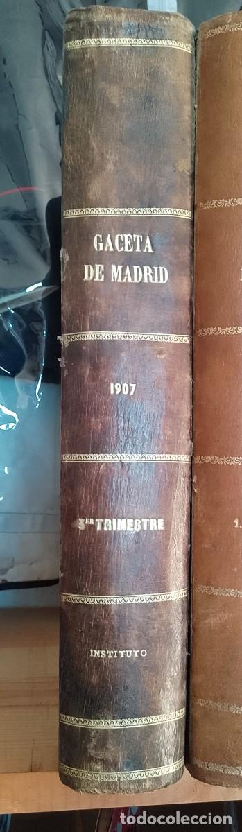 Libros de segunda mano: Gaceta de Madrid, 1907, Instituto - Foto 5