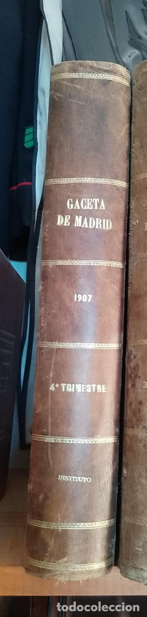 Libros de segunda mano: Gaceta de Madrid, 1907, Instituto - Foto 3