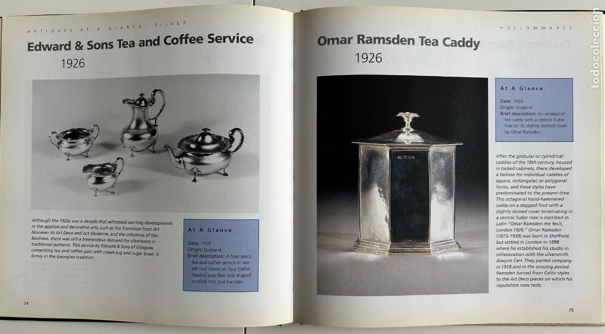 Libros de segunda mano: Antiques at a Glance. Silver. James Mackay, London, 2002 - Foto 3