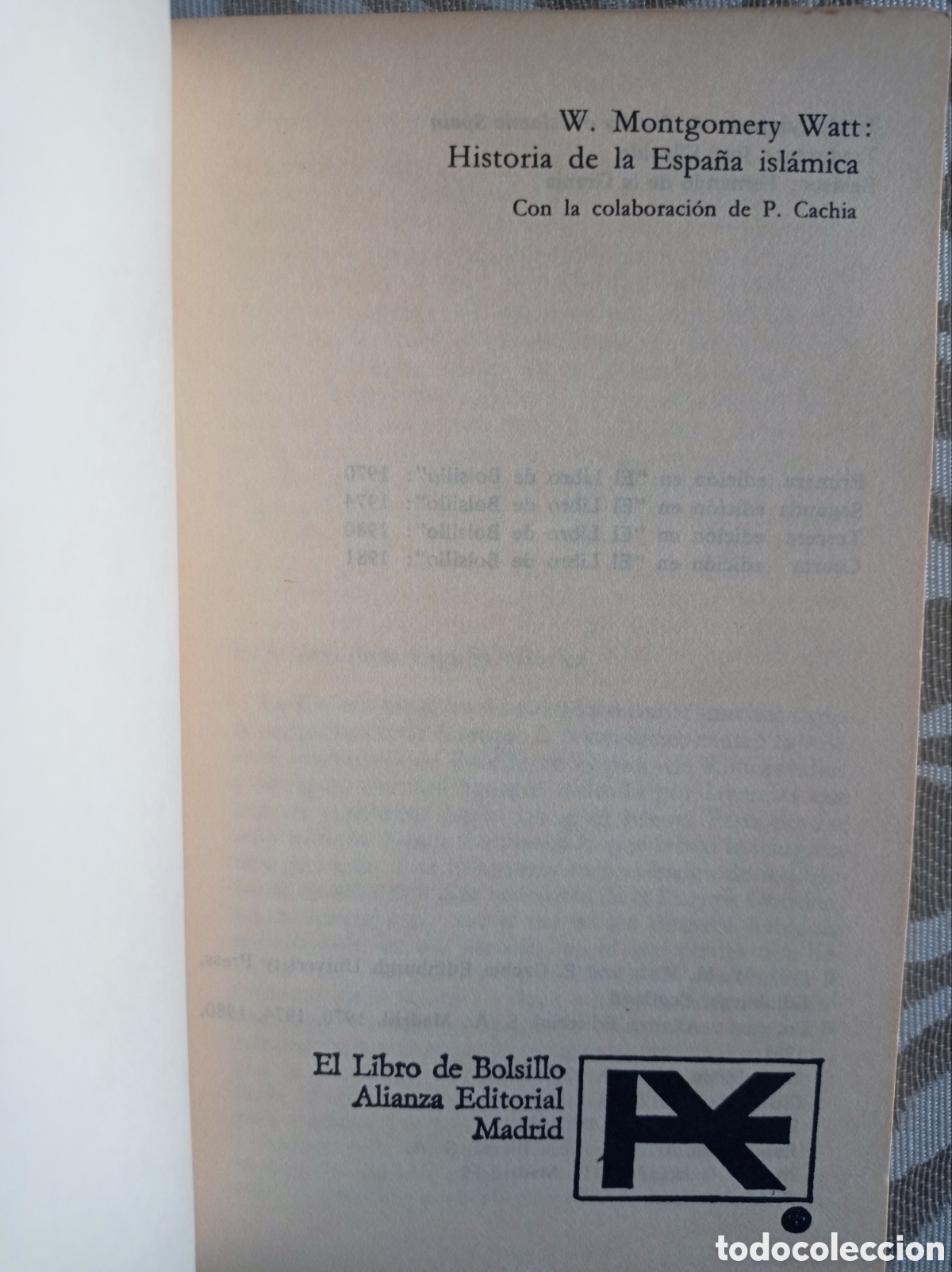 Libros de segunda mano: HISTORIA DE LA ESPA&Ntilde;A ISL&Aacute;MICA. OBRA INTRODUCTORIA. - Foto 2