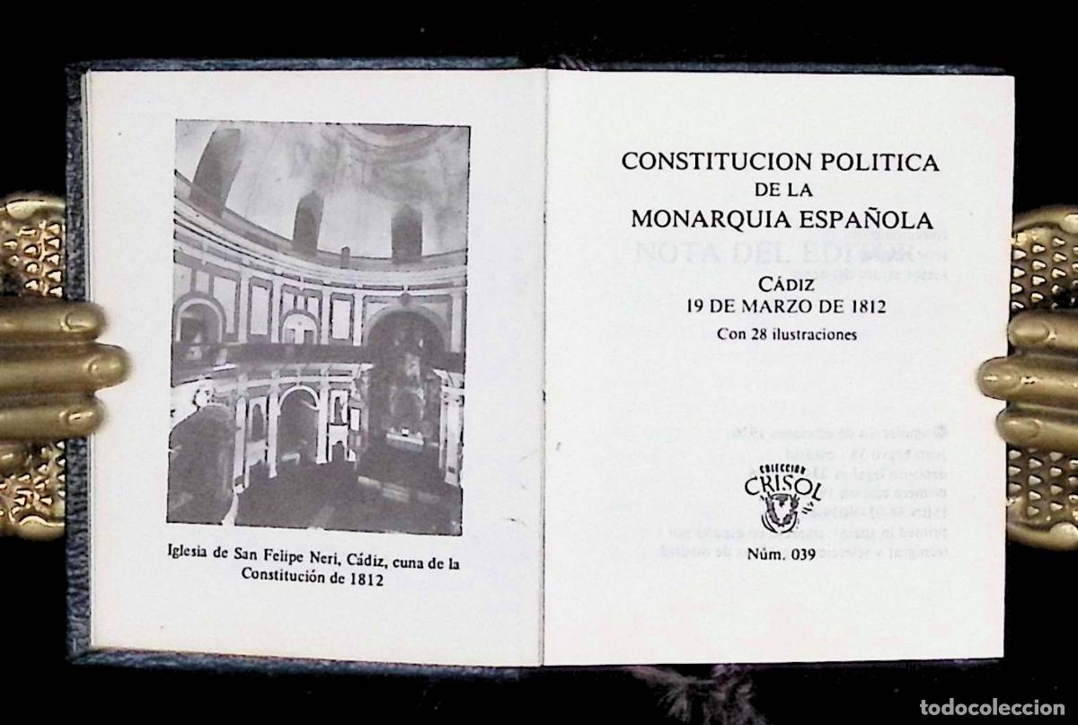 Libros de segunda mano: [CRISOLIN - 39] CONSTITUCION DE 1812. - Foto 1