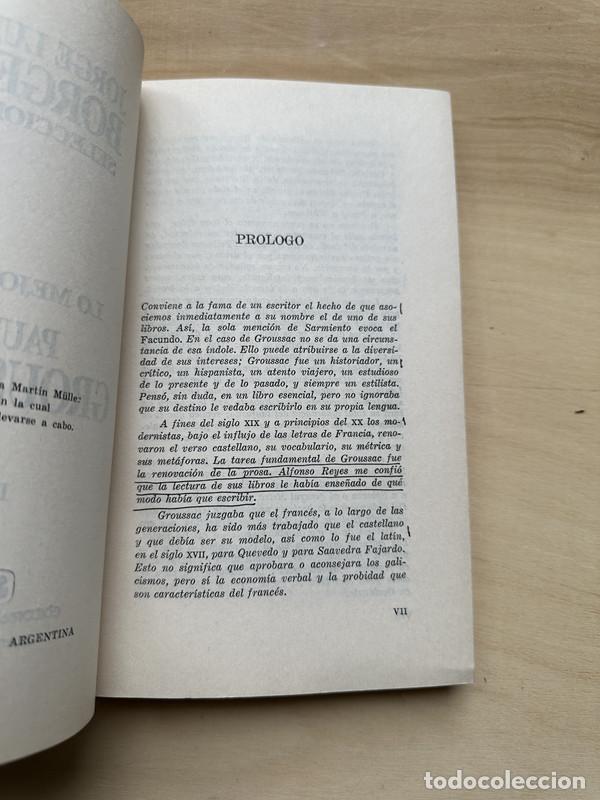 Libros de segunda mano: Lo mejor de Paul Groussac - Borges, Jorge Luis - Foto 2