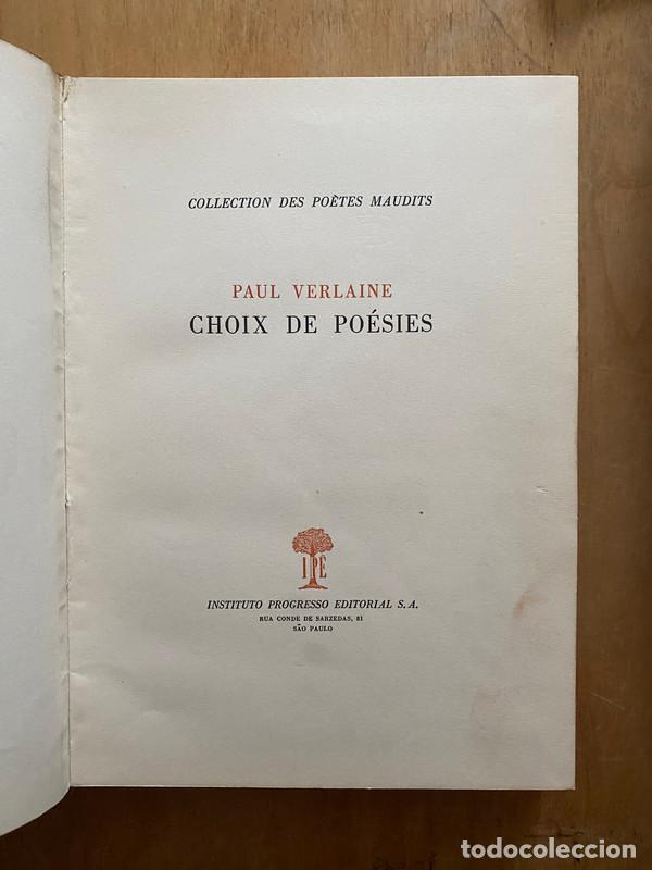 Libros de segunda mano: Choix de poesies - Verlaine, Paul - Foto 1