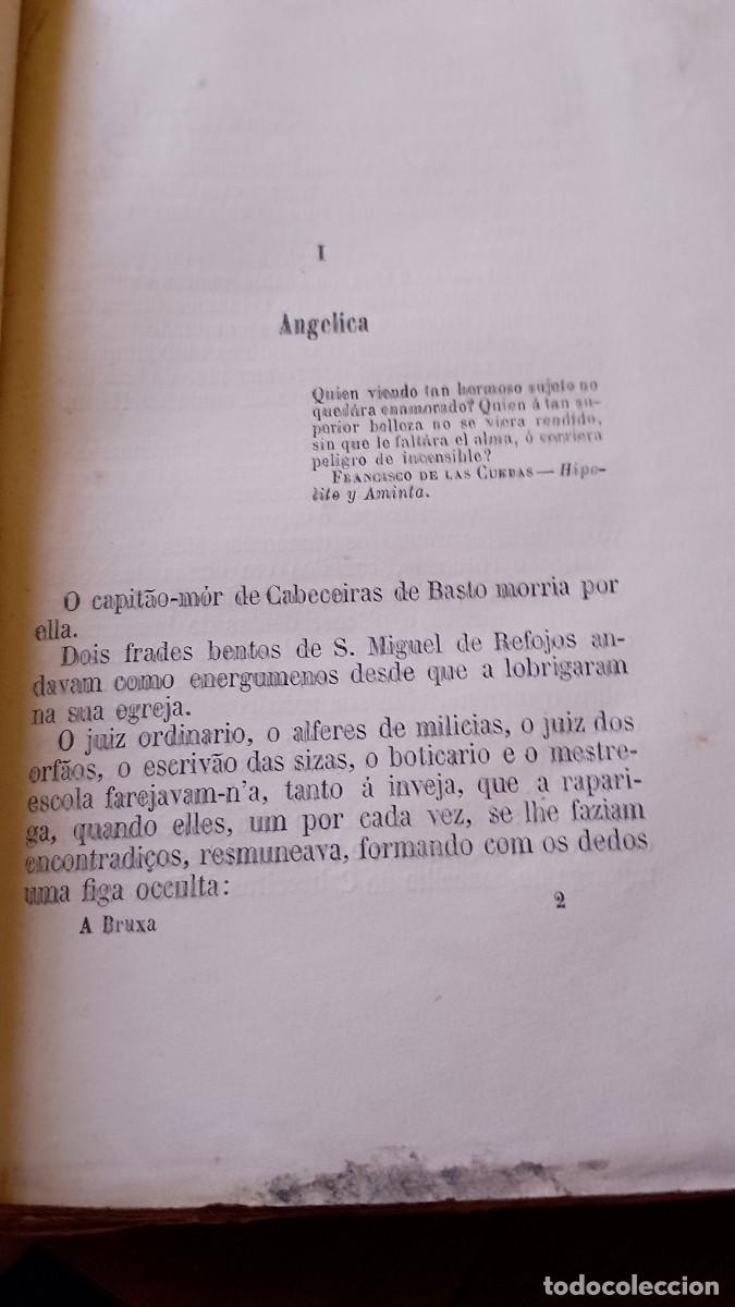 Libros de segunda mano: A Bruxa do Monte Cordova 1867 Camilo Castelo Branco - Foto 4
